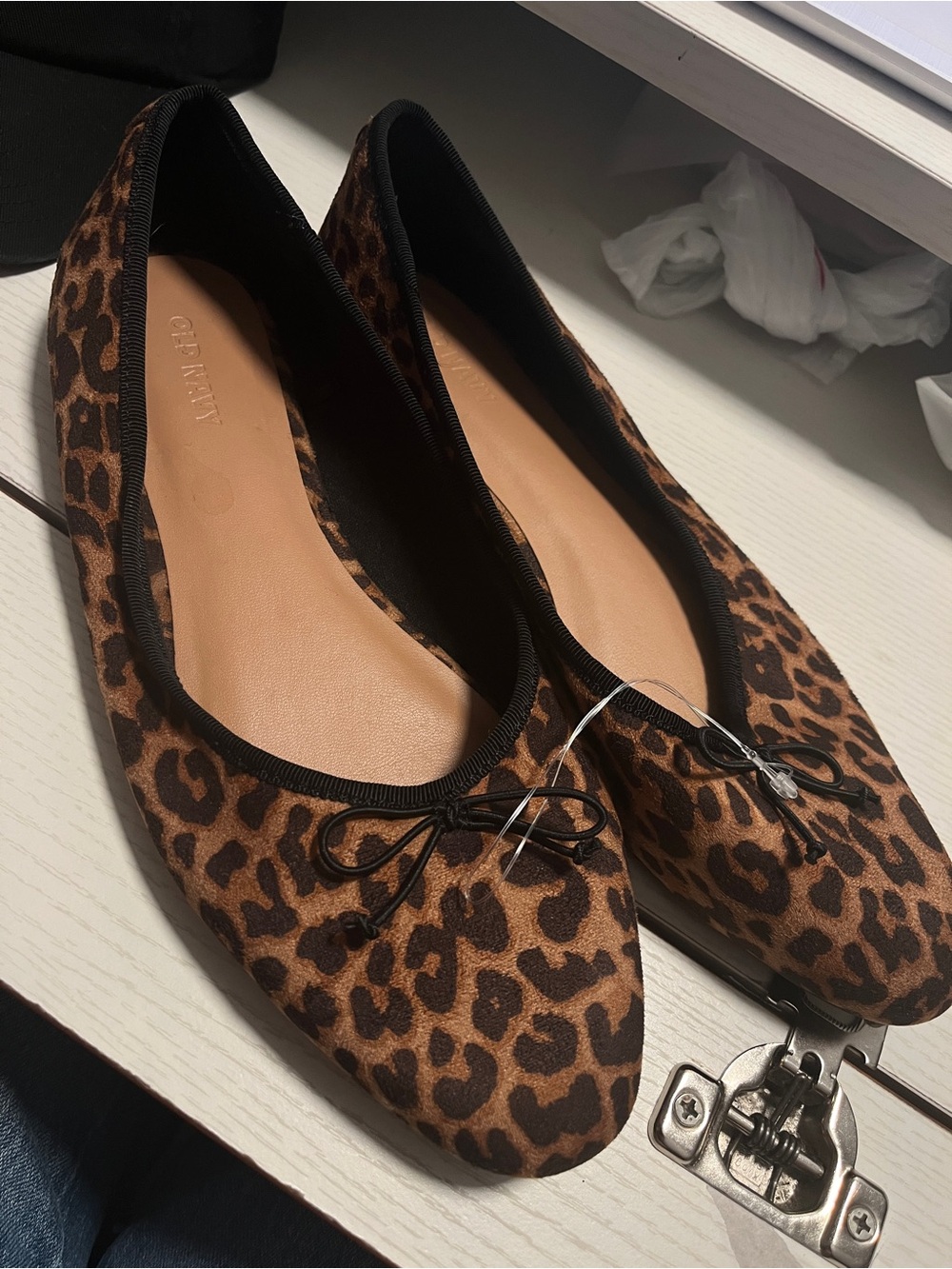 Leopard Print Ballet Flats Sz 8